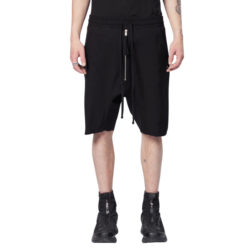 Zipper shorts - black