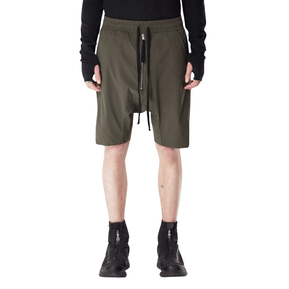 Zipper shorts - green