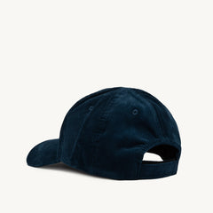 BASEBALL CAP IN EMBROIDERED BLUE CORDUROY