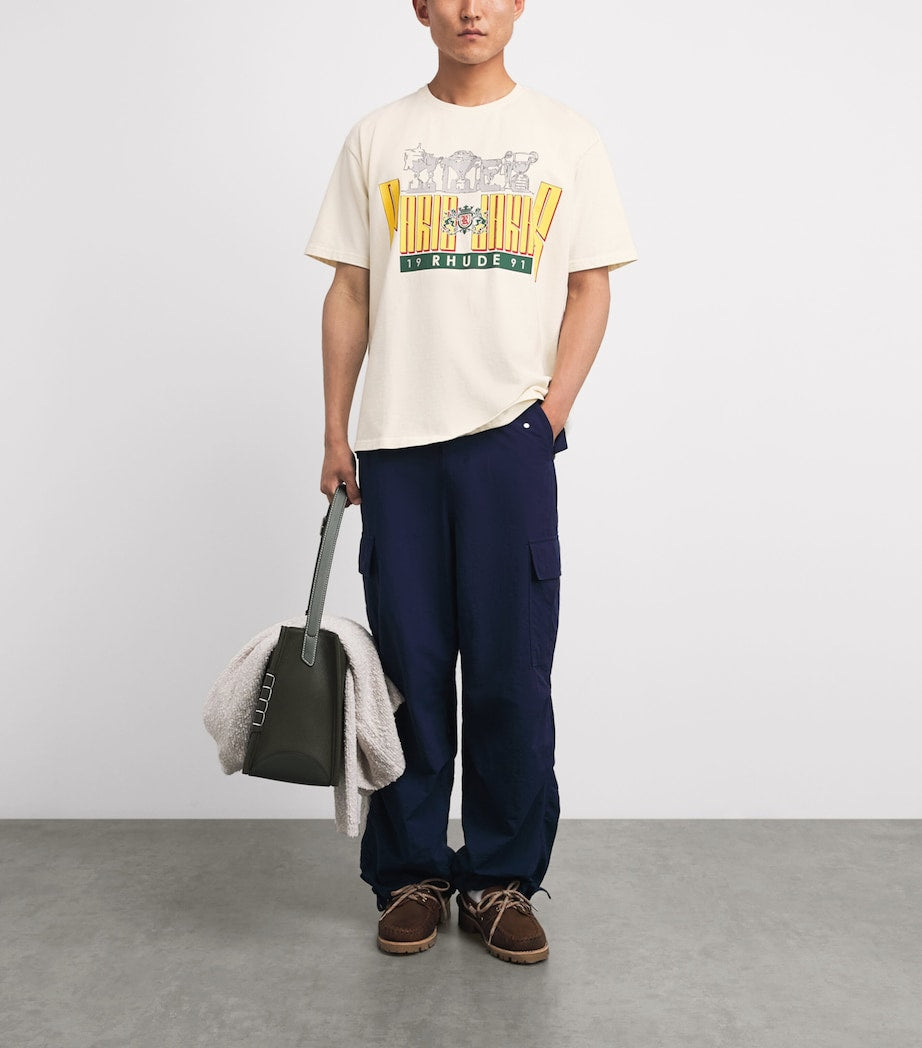 Cotton Trofeo Print T-Shirt