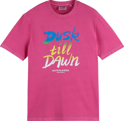 Mens Tee | Dusk Till Dawn Tee - Pink