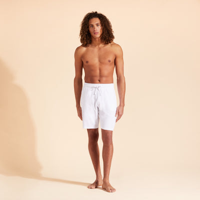 Bermuda Short En Éponge Homme White