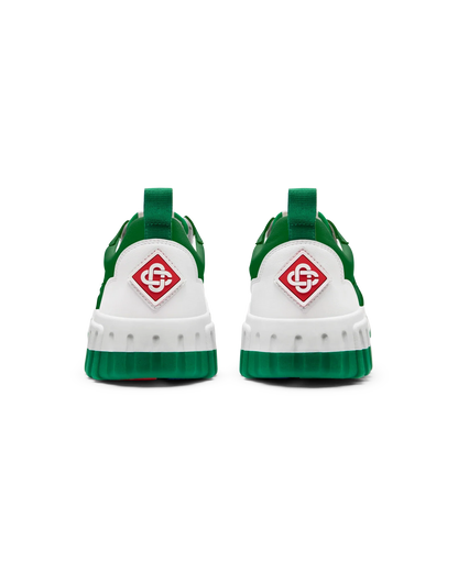 MENS THE COURT GREEN & WHITE SNEAKER