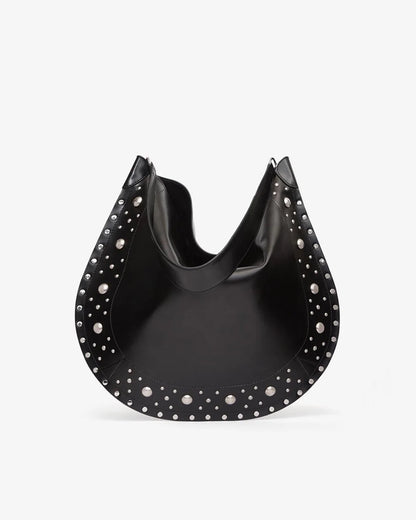 oskan hobo soft shoulder bag in studded leather