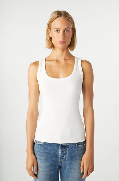 Angel rib tank - white