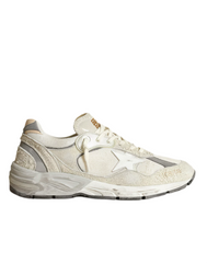 men's Running Dad-Star in white mesh and suede