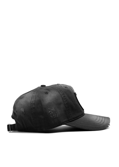 Black SHIELD LOGO BASEBALL CAP