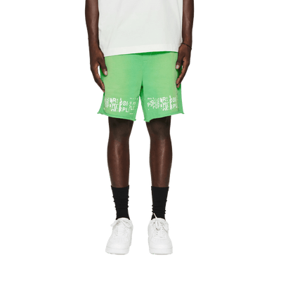 Glitch Green Sweatshorts