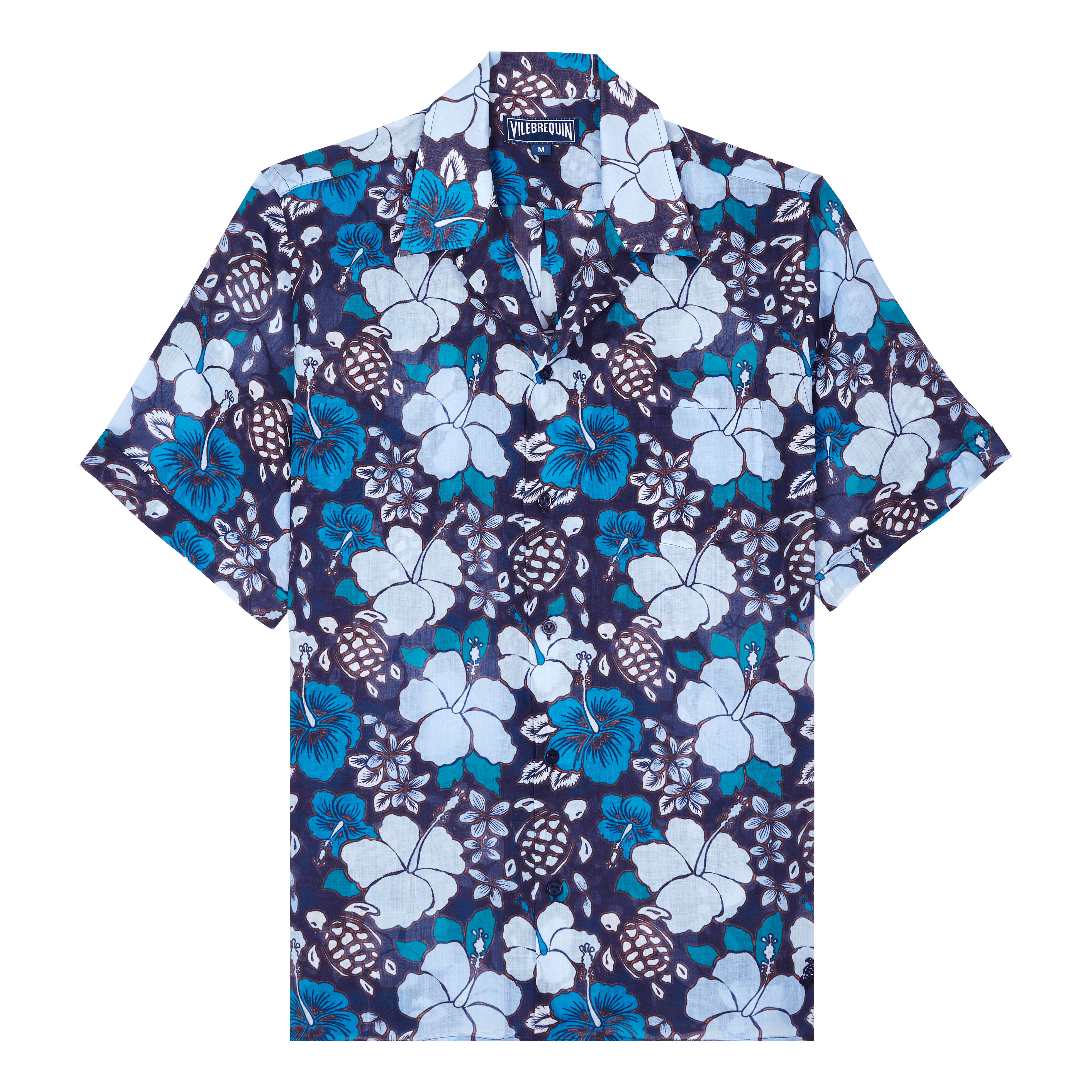 Men bowling linen shirt tropical