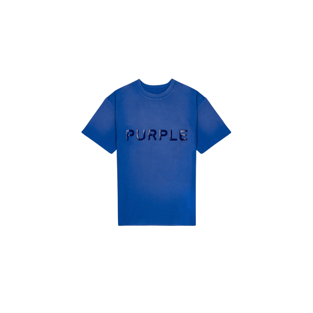 Blue textured t-shirt