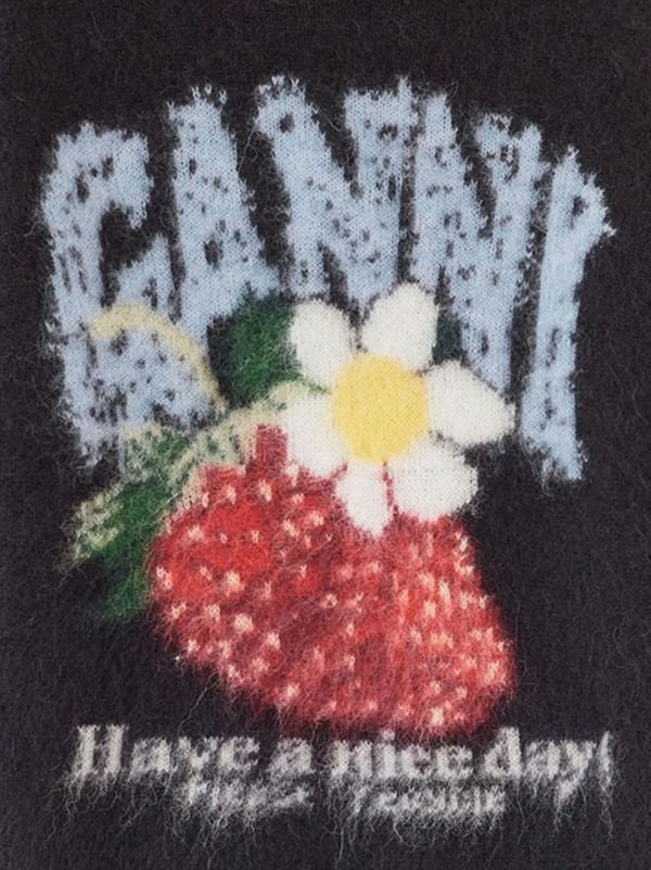 GANNI
strawberry-intarsia sweater