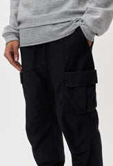 Back sateen cargo pants