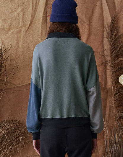 The Colorblock Trail Sweatshirt - indigo