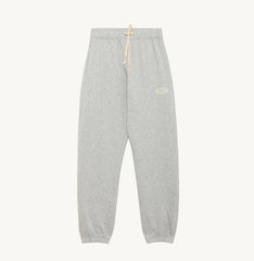 SWEATPANTS IN GRAY JERSEY WITH LABEL