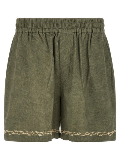 Isabel Marant Green Zilan Bermuda Shorts