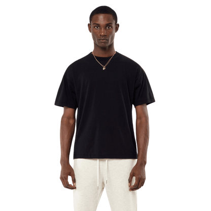 COTTON CASHMERE CREW black