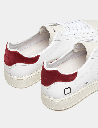 Base calf white-Bordeaux