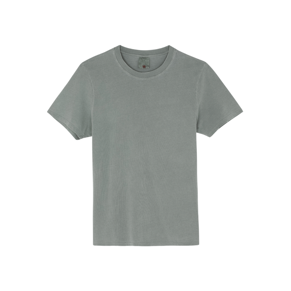 Made cotton tee washed green