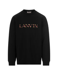 Curb logo embroidered sweatshirt - black