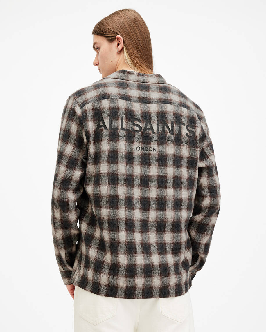 Underground Logo Check Long Sleeve Shirt