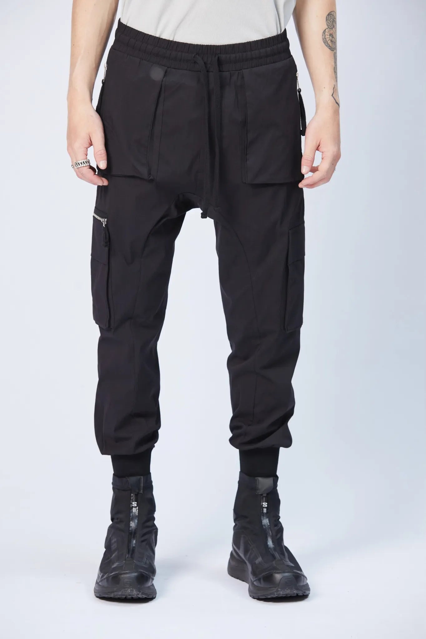 Pocket trousers - black