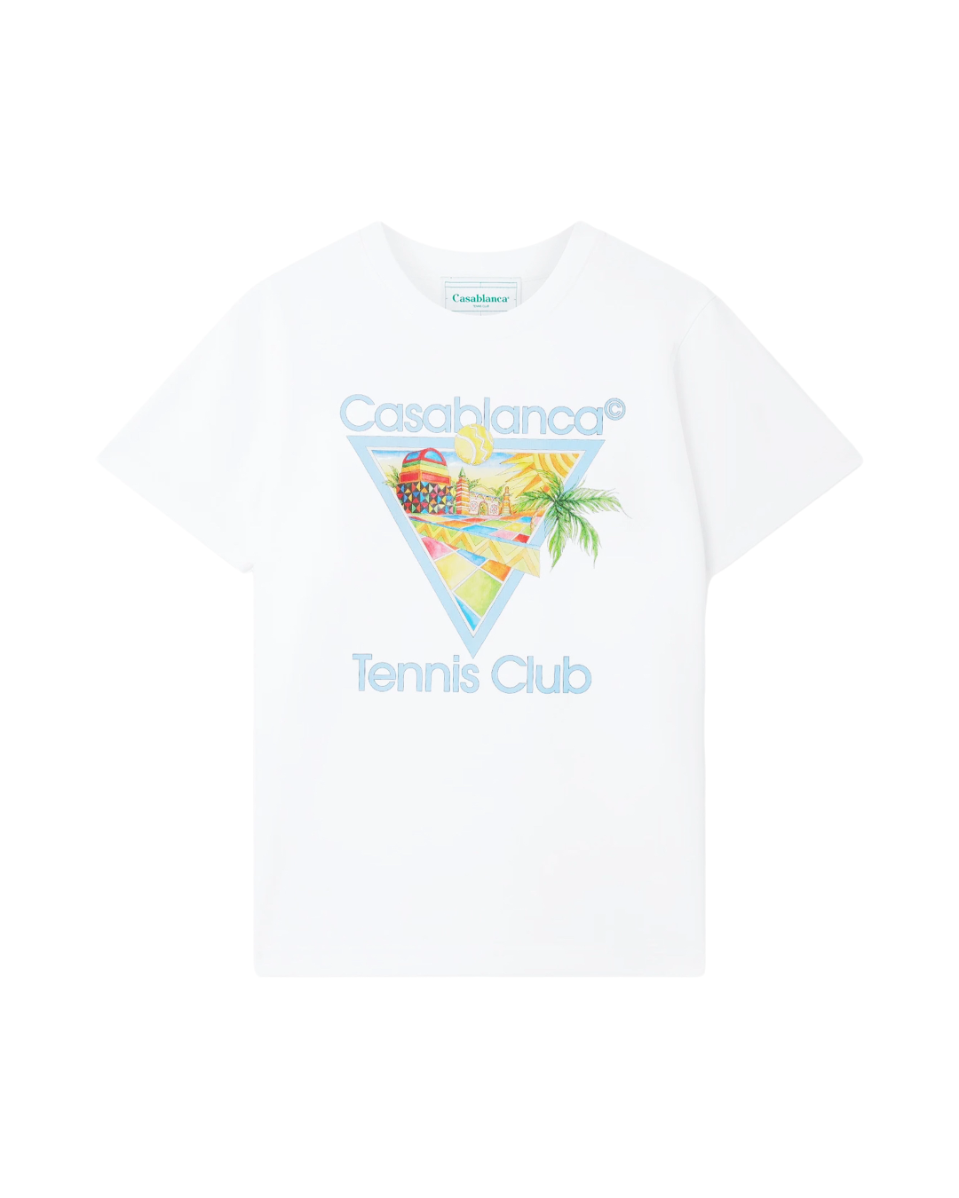 AFRO CUBISM TENNIS CLUB T-SHIRT - WHITE