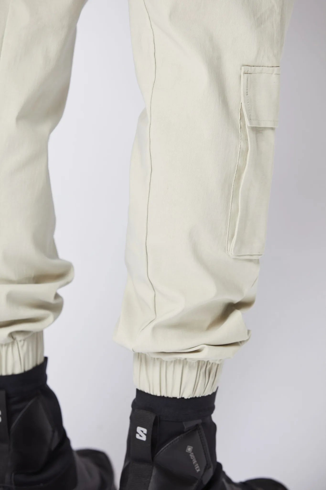 3d back pocket trousers - sand