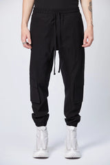 3d back pocket trousers - black