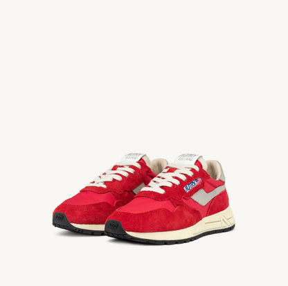 REELWIND LOW SNEAKERS IN RED NYLON AND SUEDE