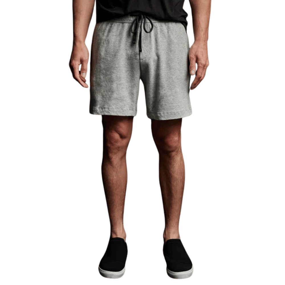 French terry sweat short- heather grey