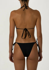 Livia black crystals 2 piece swimwear