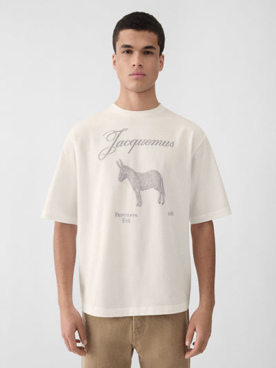 JACQUEMUS Men's Le Tshirt Ane Mc White