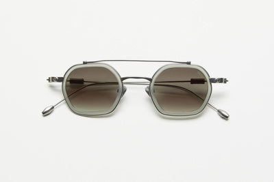 Dan - Matte Silver Grey Lenses