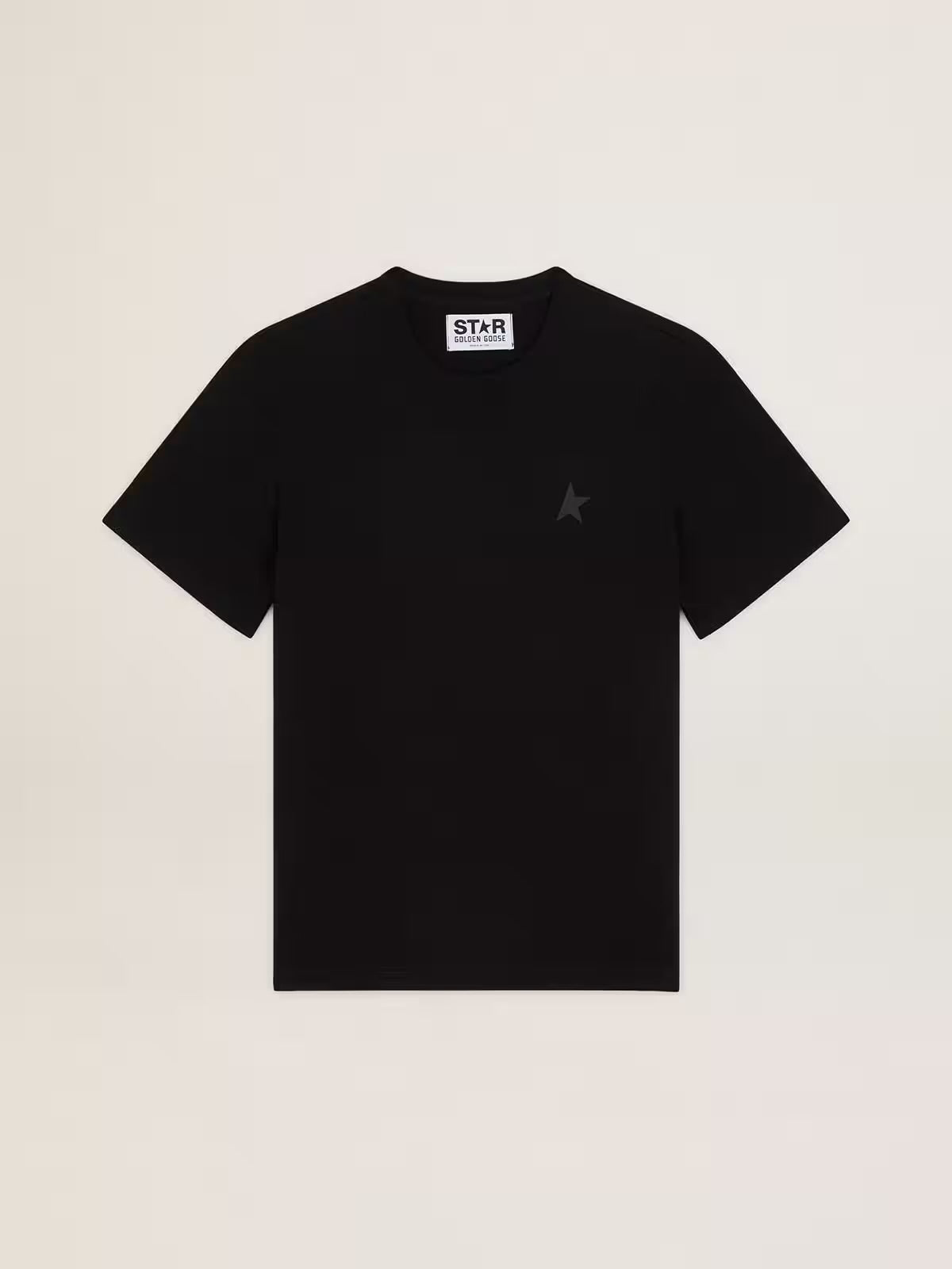 Black Star Collection T-shirt with tone-on-tone star on the front