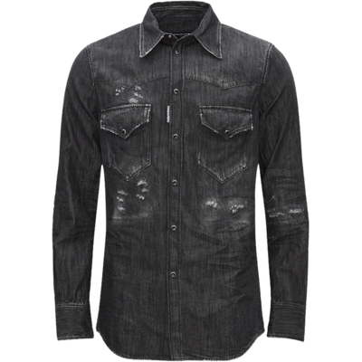 Black Denim Shirt Dsq2