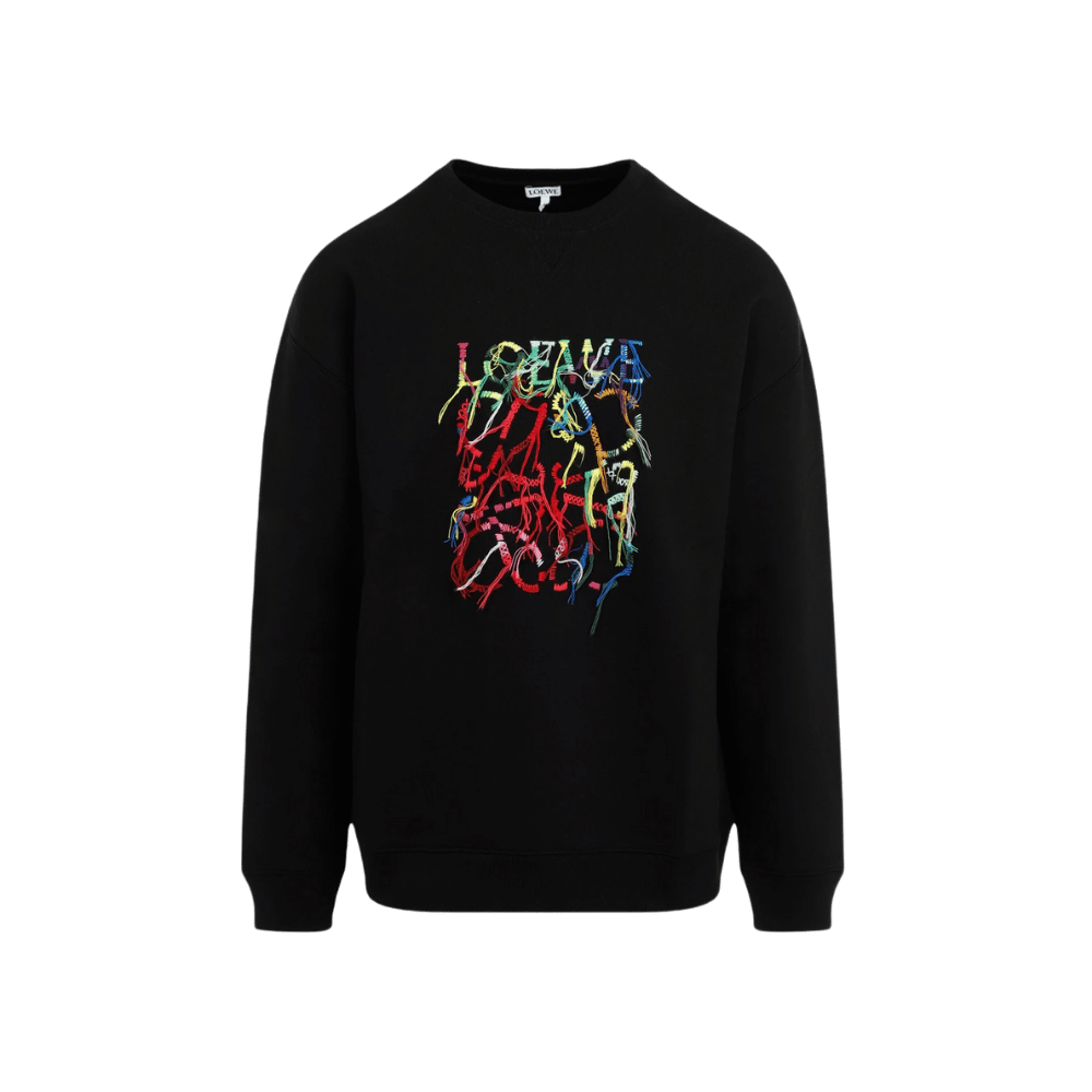 Logo embroidery sweatshirt