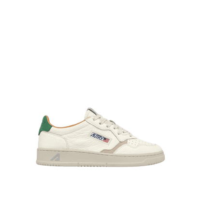 SNEAKERS MEDALIST LOW IN PELLE E DETTAGLI VERDE E GRIGIO CHIARO