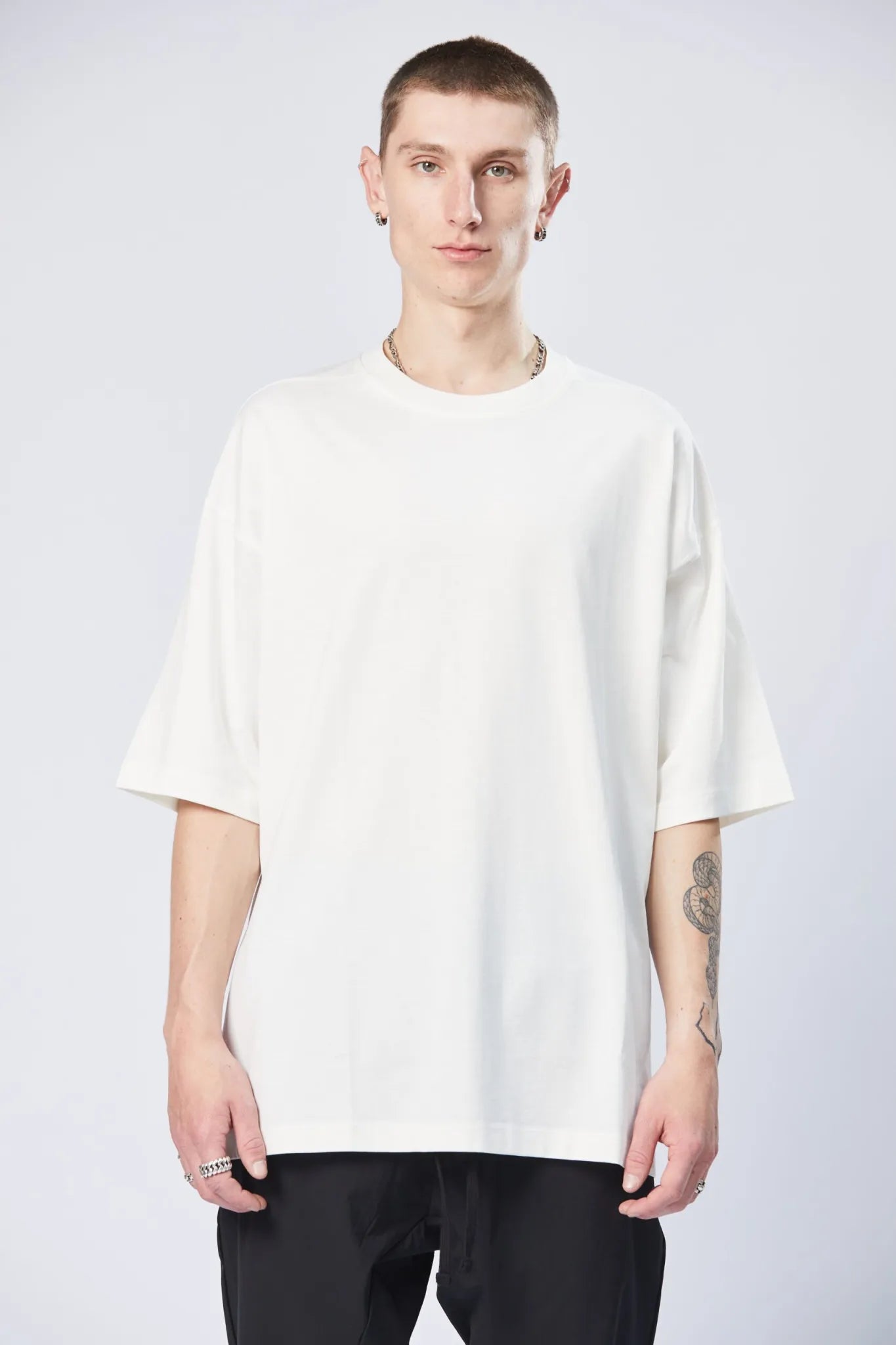 Oversized clasic tee - cream