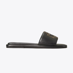 DOUBLE T SPORT SLIDE perfect black gold