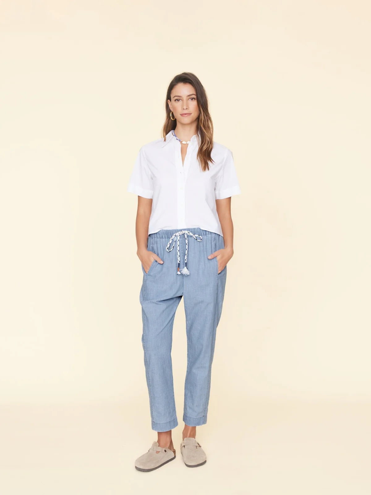 Draper pant - dusty blue