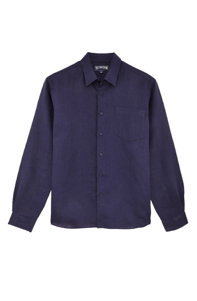 MEN LINEN SHIRT SOLID