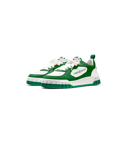 MENS THE COURT GREEN & WHITE SNEAKER