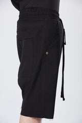 Zipper shorts - black