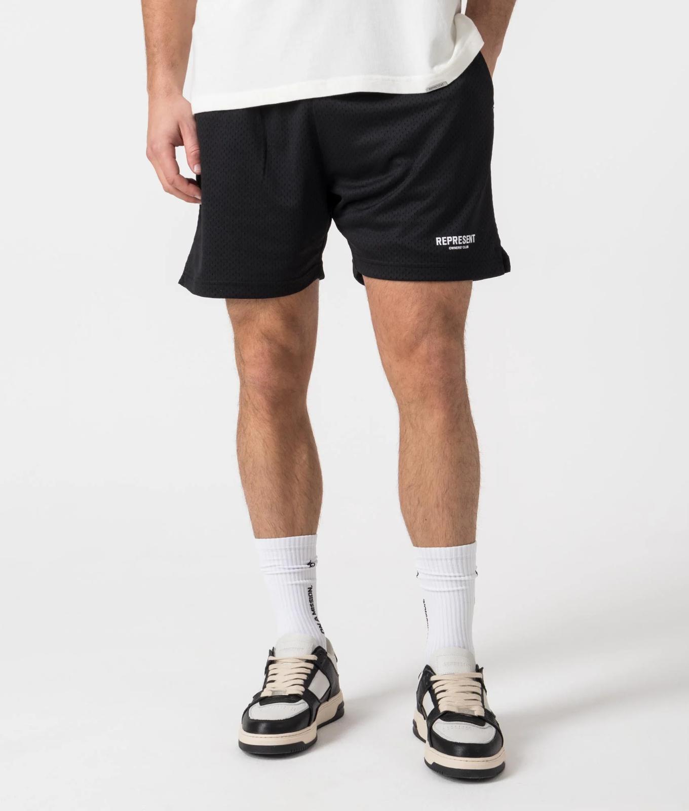 REPRESENT mesh owners club shorts - black