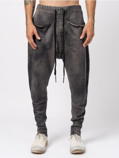 Grey Knitted Pantalone