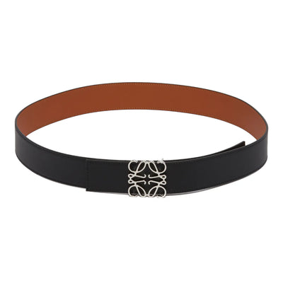 Anagram Smooth Leather Logo Belt