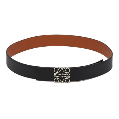 Anagram smooth leather logo belt