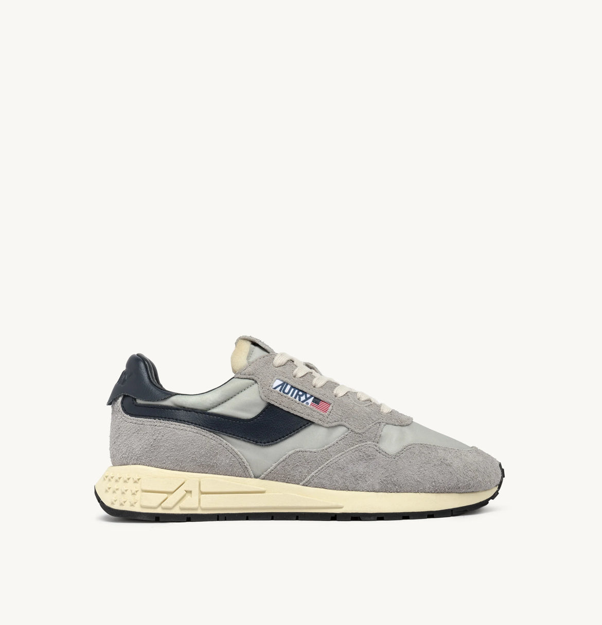 REELWIND LOW SNEAKERS IN GRAY AND SPACE NYLON AND SUEDE