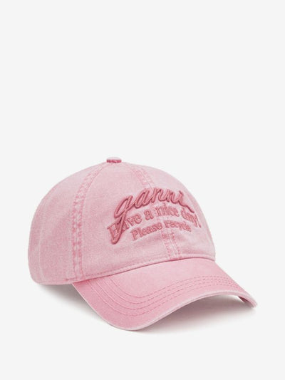 GANNI
bow-embroidered baseball cap