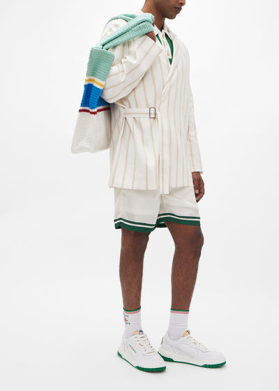 Men’s court white & green sneaker